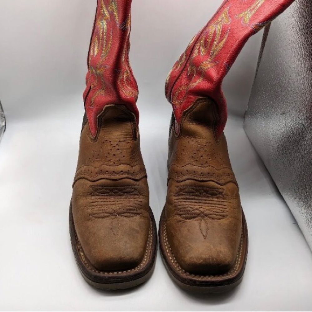 Double H Roger 6 Square toe Leather Cowboy Boots